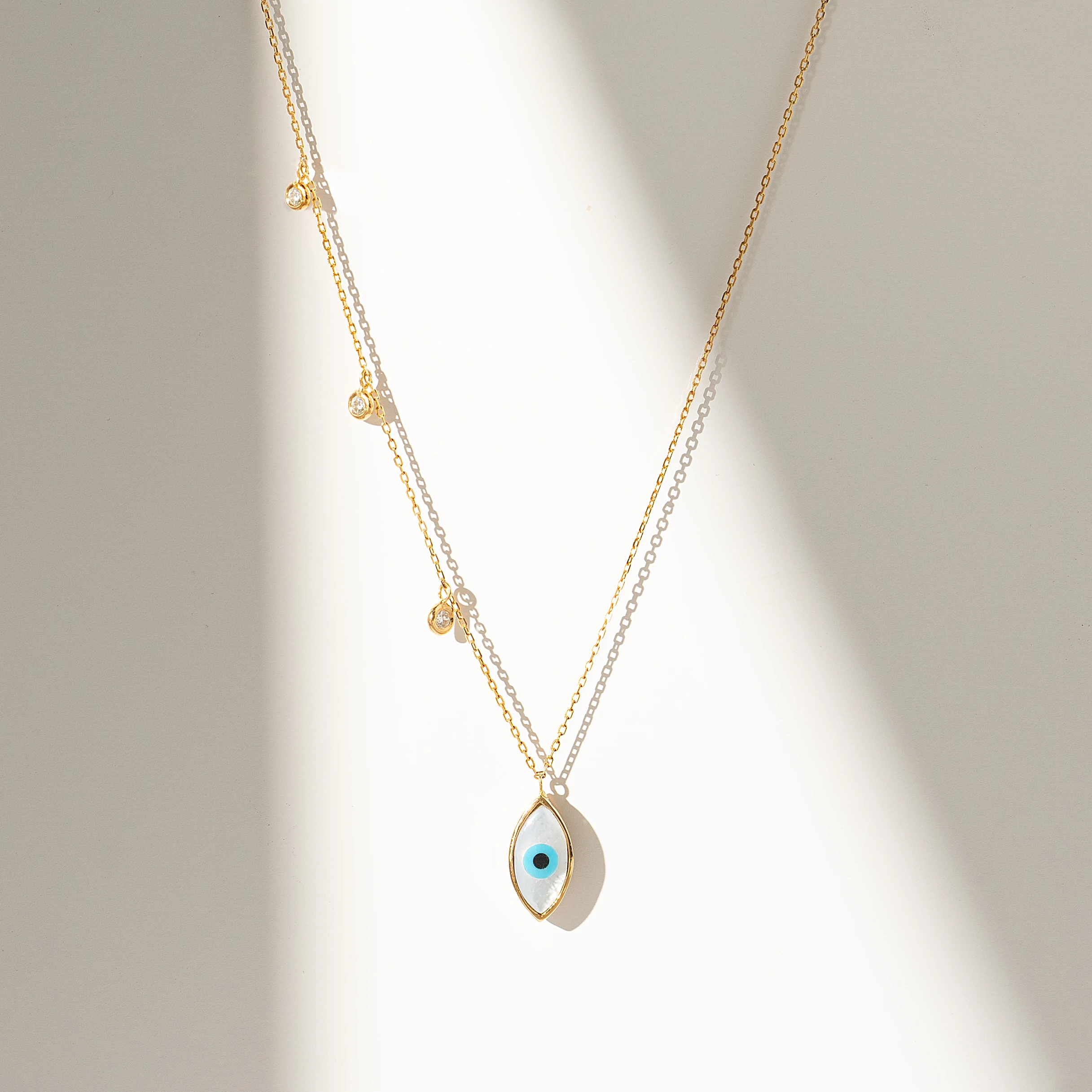 Lovers Drop Eye Necklace